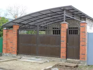 Кованый навес №22